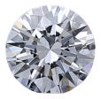 0.24 Carat D VVS2 Round Natural Diamond For Sale