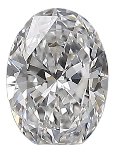 0.3 Carat D VS2 Oval Natural Diamond For Sale