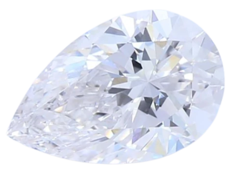 0.76 Carat G VVS2 Pear Lab Diamond Discount