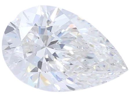 0.74 Carat F SI2 Pear Lab Diamond Hot on Sale