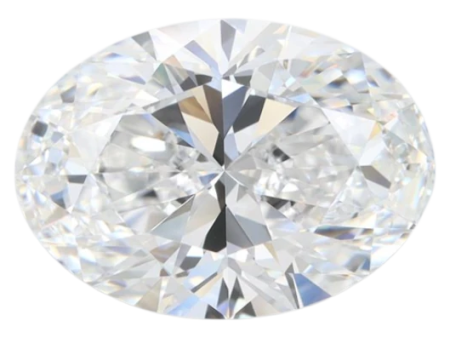 5.61 Carat D VVS2 Oval Lab Diamond Online Sale