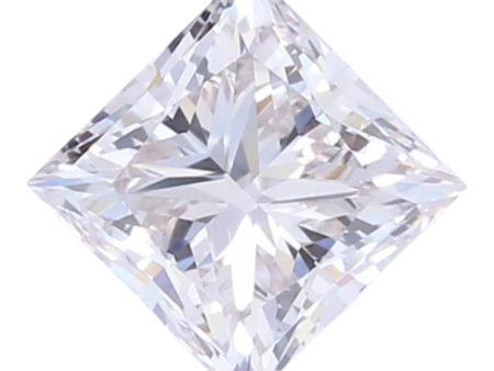 0.72 Carat J VVS2 Princess Lab Diamond For Sale