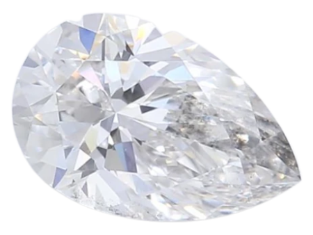 0.61 Carat F SI1 Pear Lab Diamond Sale