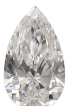 0.3 Carat E VS1 Pear Natural Diamond For Sale