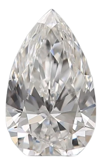 0.3 Carat E VS1 Pear Natural Diamond For Sale