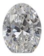 0.3 Carat E SI2 Oval Natural Diamond For Sale