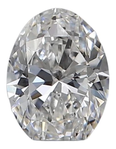 0.3 Carat E SI2 Oval Natural Diamond For Sale