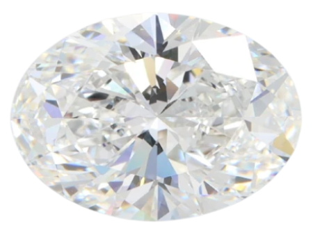 4.02 Carat E VVS1 Oval Lab Diamond For Cheap