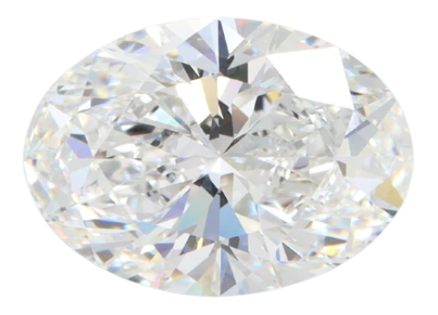 4.02 Carat E VVS1 Oval Lab Diamond For Cheap