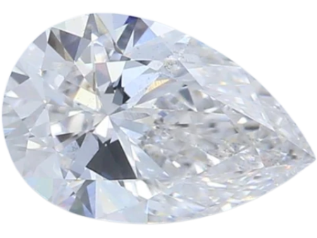 0.76 Carat E SI1 Pear Lab Diamond For Sale