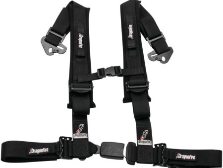 DragonFire Racing Harness Restraint (Black) 2  w  Integrated Grab Handle 522986 Fashion