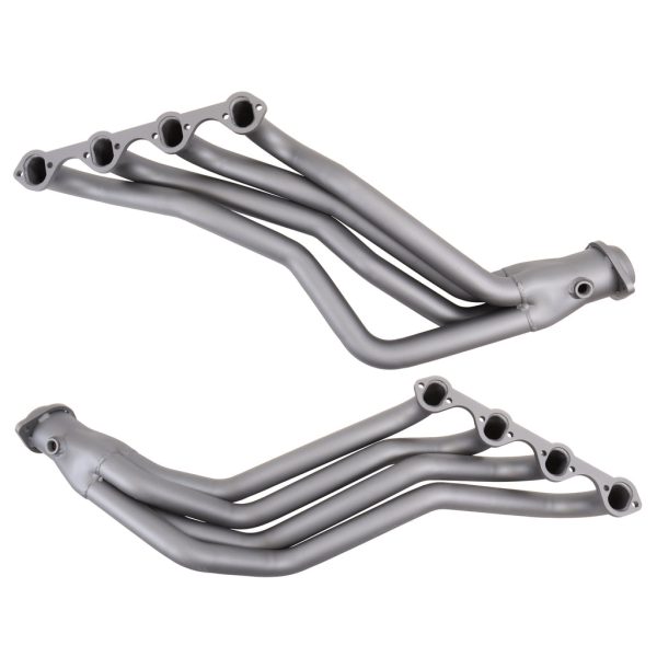 BBK Exhaust Ford Mustang 351 Swap (1986-1993) 1-3 4  Long Tube Headers Titanium   Polished Silver Cheap