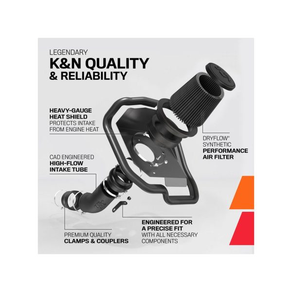 K&N Air Intake System Toyota 4Runner 4.0L V6 (2010-2024) [DRYFLOW Series] 30-9034 For Sale