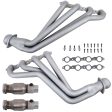 BBK Exhaust Chevy Camaro SS ZL1 6.2 (2010-2015) 1-3 4  Headers w  High Flow Cats - Titanium   Polished Silver Online Sale