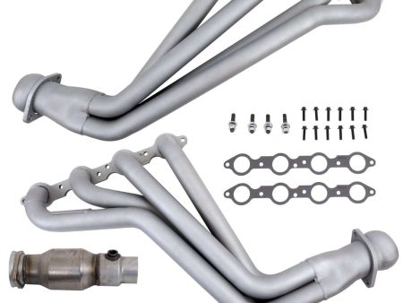 BBK Exhaust Chevy Camaro SS ZL1 6.2 (2010-2015) 1-3 4  Headers w  High Flow Cats - Titanium   Polished Silver Online Sale