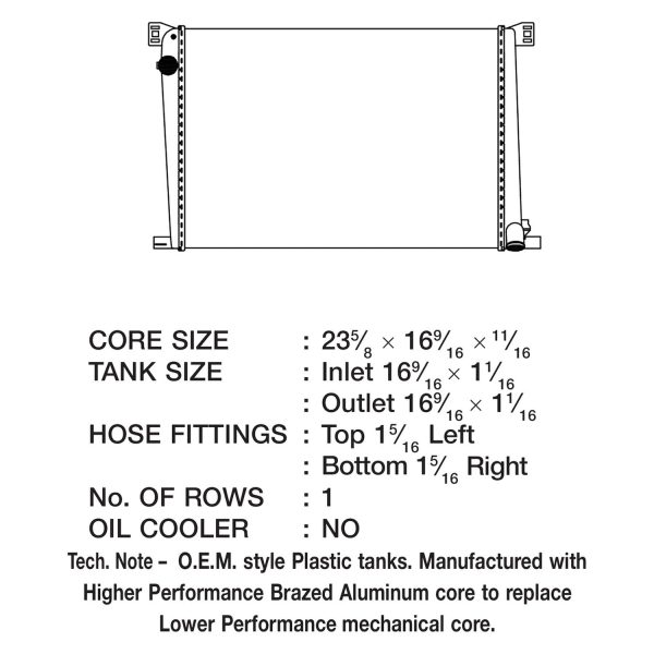 CSF Radiator Mini Cooper (2007-2015) OEM Replacement w  Aluminum Core 3429 Supply