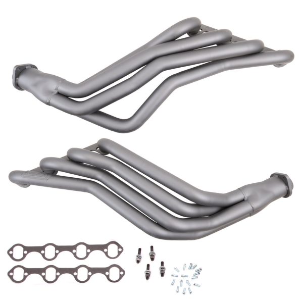 BBK Exhaust Ford Mustang 351 Swap (1986-1993) 1-3 4  Long Tube Headers Titanium   Polished Silver Cheap