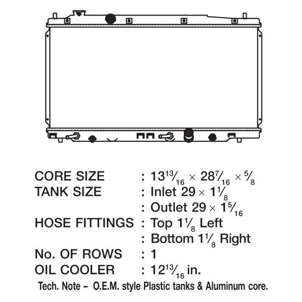 CSF Radiator Honda Fit (2009-2013) OEM Replacement w  Aluminum Core 3449 Cheap
