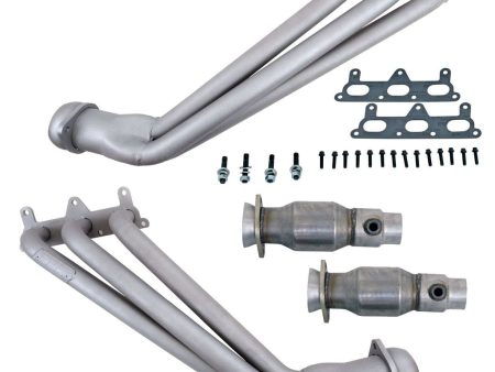 BBK Exhaust Chevy Camaro 3.6L V6 (2010-2011) 1-5 8  Headers w  High Flow Cats - Titanium   Polished Silver For Discount