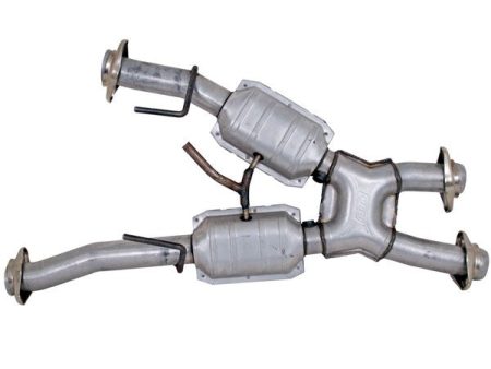 BBK Exhaust Ford Mustang V6 V8 Automatic (1979-1993) High Flow Catted X-Pipe - 1810 Online now